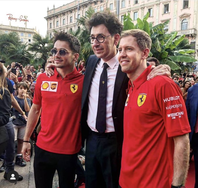 Vettel e Leclerc: per Binotto non c'è rivalità