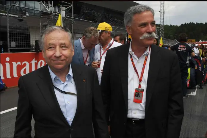Chase Carey e Jean Todt