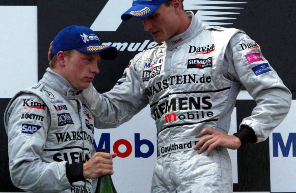 David Coulthard e Kimi Raikkonen