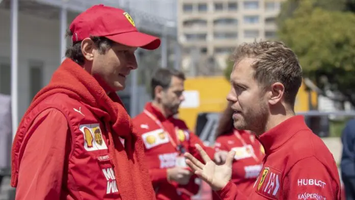 John Elkann e Sebastian Vettel