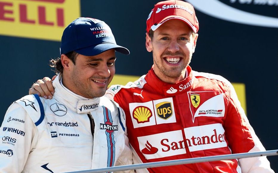 Felipe Massa e Sebastian Vettel