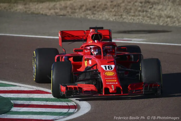Leclerc in pista a Fiorano: 