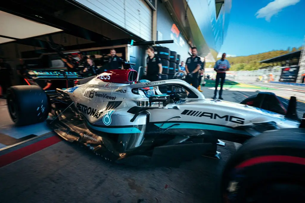 Mercedes-AMG Petronas F1 Team nelle qualifiche del GP d'Austria 2022